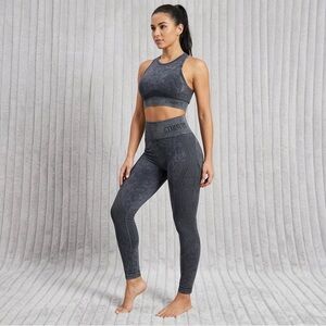 Gymminute Acid Wash Seamless Scrunch Leggings